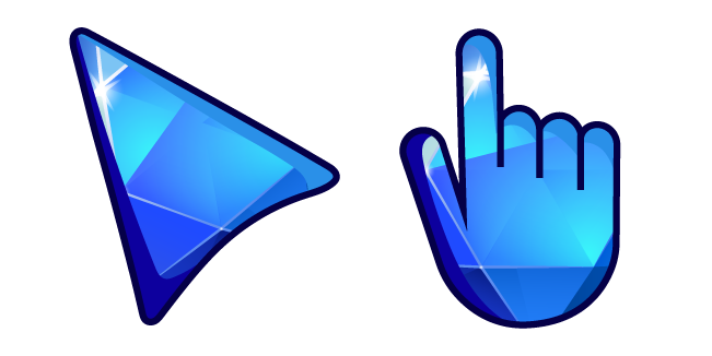 Diamant Bleu Brillant Cursor