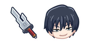 Chibi Jujutsu Kaisen Toji Fushiguro y Espada cursor