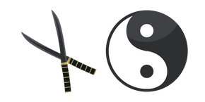 Ninja: Yin-Yang and Katanas Cursor