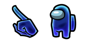 Among Us Blue Spirit Character Cursor