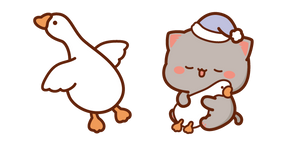 Mochi Mochi Peach Cats Goma and Goose Toy Cursor