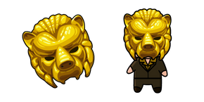 Chibi Squid Game VIP 1 in Lion Mask Cursor