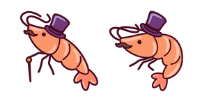 Cute Gentleman Shrimp Cursor