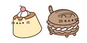 Pusheen Pudding et Macaron Curseur