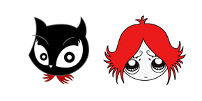 Ruby Gloom Ruby et Doom Kitty Curseur