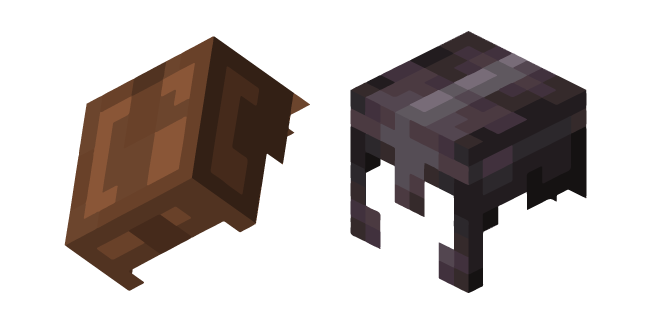 Minecraft Leather and Netherite Helmets Cursor