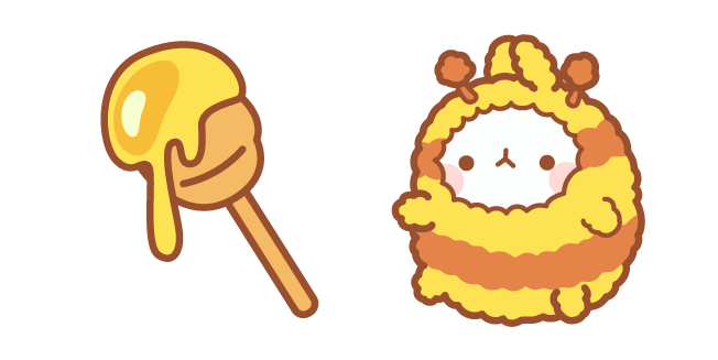 Molang Bee and Honey Dipper Cursor