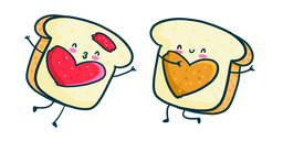 Cute Toasts d'Amour Curseur