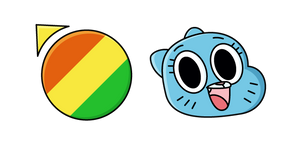 Le Monde Incroyable de Gumball Nicole Watterson et Bouton Curseur