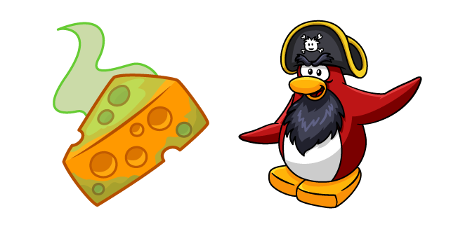 Club Penguin Rockhopper et Fromage Puant Cursor