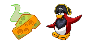 Club Penguin Rockhopper y Queso Apestoso cursor