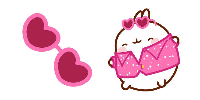 Molang in Party Outfit Cursor