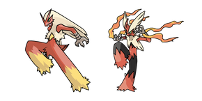 Pokemon Blaziken et Mega Blaziken Curseur