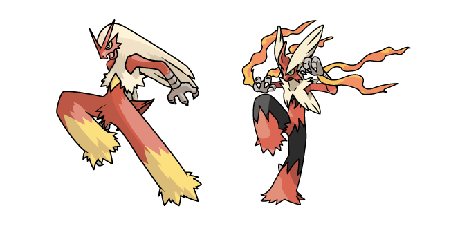 Pokemon Blaziken and Mega Blaziken Cursor