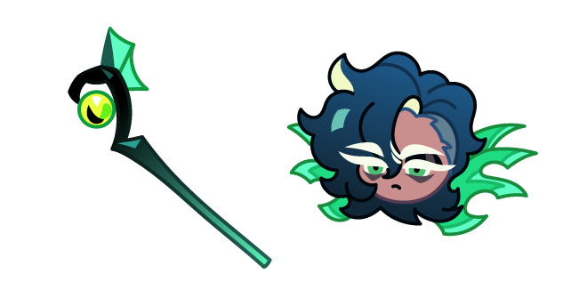 Cookie Run Abyss Monarch Cookie and Staff Cursor