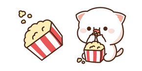 Mochi Mochi Peach Cat et Popcorn Curseur