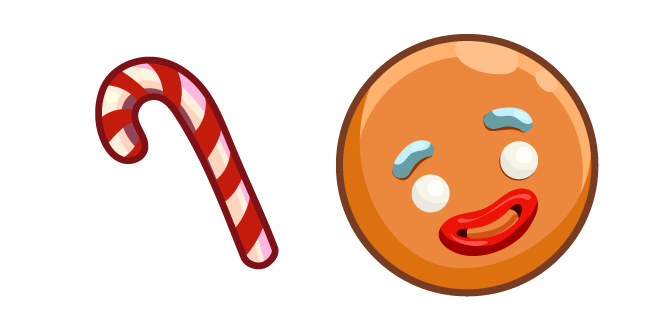 Shrek Gingerbread Man and Candy Cane Cursor