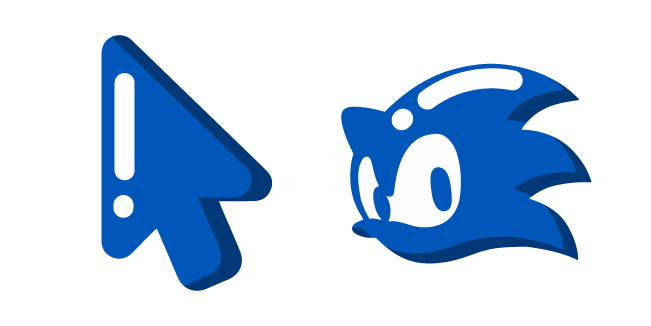 Minimal Sonic the Hedgehog Cursor