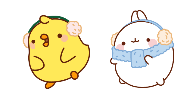 Molang and Piu Piu Winter Season Cursor