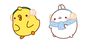 Molang and Piu Piu Winter Season Cursor