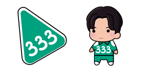 Курсор Chibi Squid Game 2 Player 333 aka Lee Myung-gi