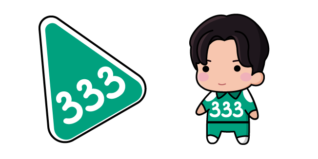 Chibi Squid Game 2 Player 333 aka Lee Myung-gi курсор