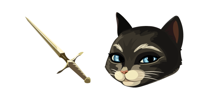 Puss in Boots Kitty Softpaws and Dagger Cursor