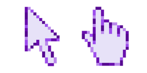 Purple Flower Pixel Cursor