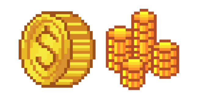 Golden Coins Pixel курсор