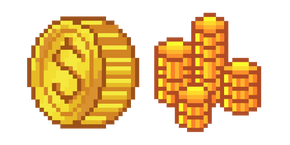 Monedas de Oro Pixel cursor