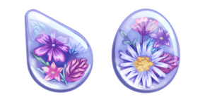 Flowers in Epoxy Resin Cursor