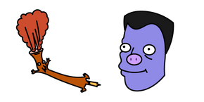 Futurama Elzar and Spice Weasel Cursor