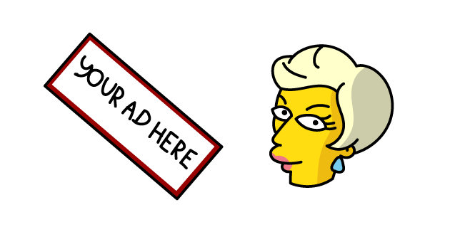 The Simpsons Lindsey Naegle and Banner курсор