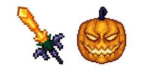 Terraria Pumpking and Horseman's Blade Cursor