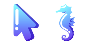 Minimal Gradient Seahorse Cursor