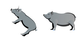 Black Iberian Pig Cursor