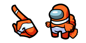 Among Us Orange Nemo Character Cursor