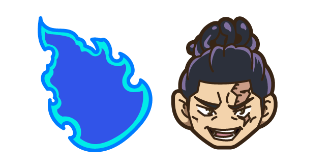 Chibi Jujutsu Kaisen Aoi Todo and Cursed Energy Cursor