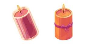 Red and Orange Candles Cursor