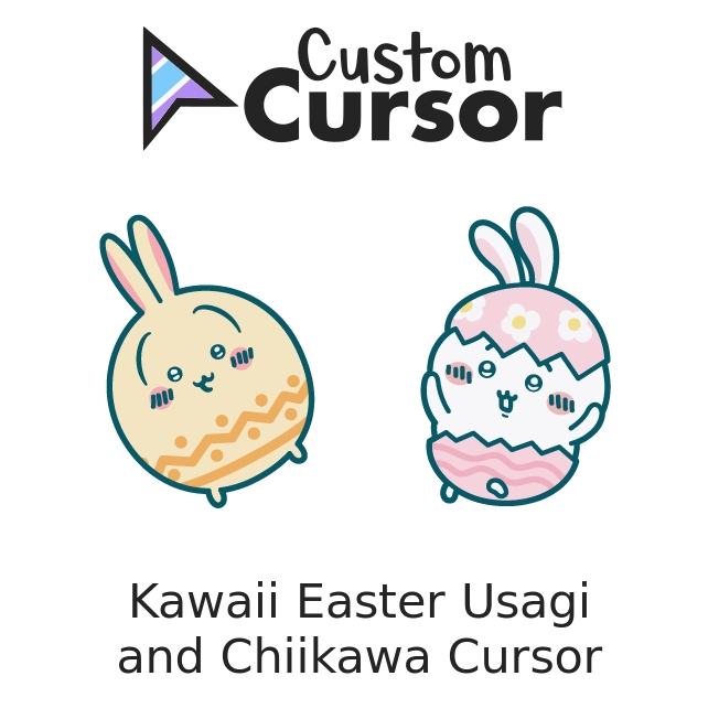 Kawaii Easter Usagi and Chiikawa cursor Custom Cursor Kawaii Easter Usagi and Chiikawa cursor Custom Cursor