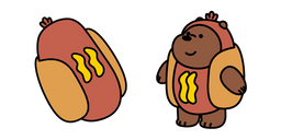 Курсор We Bare Bears Hot Dog Grizzly