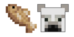 Курсор Minecraft Cod Fish and Polar Bear