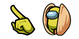 Among Us Green Pistachio Character Cursor