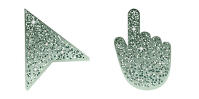 Asparagus Green Glitter Cursor
