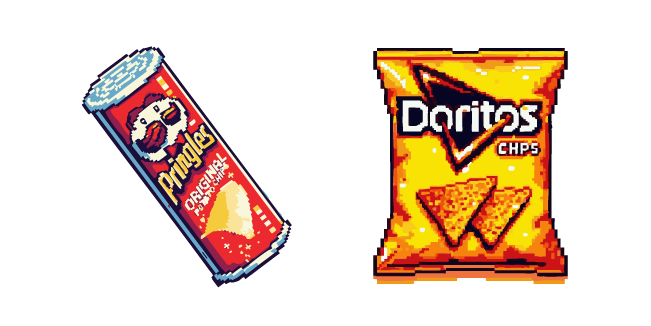 Pringles and Doritos Pixel курсор