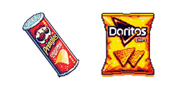 Pringles and Doritos Pixel Cursor
