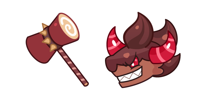 Cookie Run Choco Werehound Brute and Hammer курсор