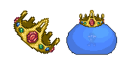 Terraria King Slime et Couronne Curseur