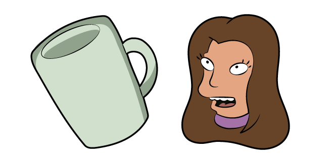 Futurama Michelle Jenkins and Mug курсор