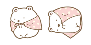 Курсор Cute Sumikko Gurashi Shirokuma and Furoshiki